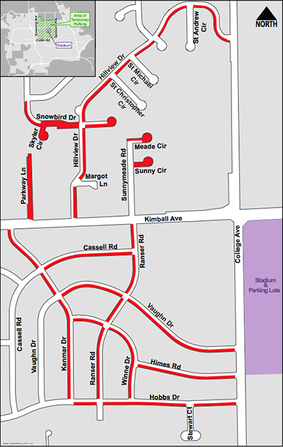 Parking Restrictions on Game Days